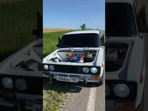 ЗАРЯЖЕННЫЙ ВАЗ 2106 С 16V НА ДРОССЕЛЯХ🔥#ваз #ваз2106 #2106 #vaz2106 #жигули #16v #классика #топ