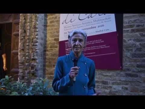 Barbara Alberti visita la mostra su Annibal Caro a Civitanova Alta