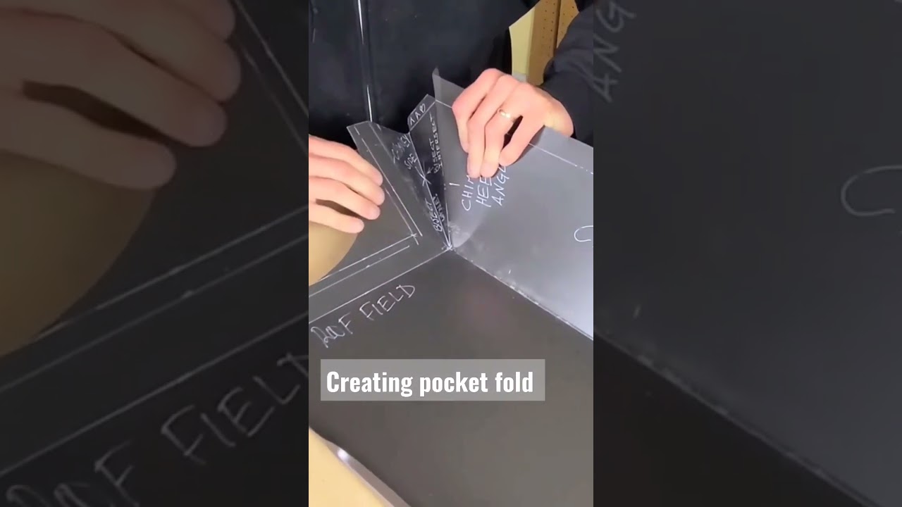 Chimney Flashing Pocket Fold for Metal Roofs π