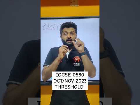 IGCSE MATH(0580) OCT/NOV 2023 THRESHOLDS OUT NOW!!!! #igcse #igcsemaths #igcsephysics #igcsechem