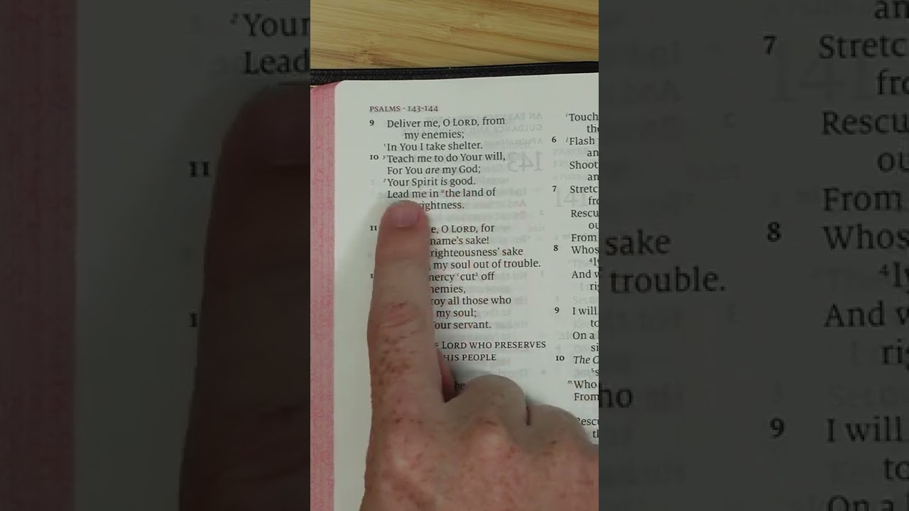 Bible Verse of the Day: Psalms 143:10 ✨