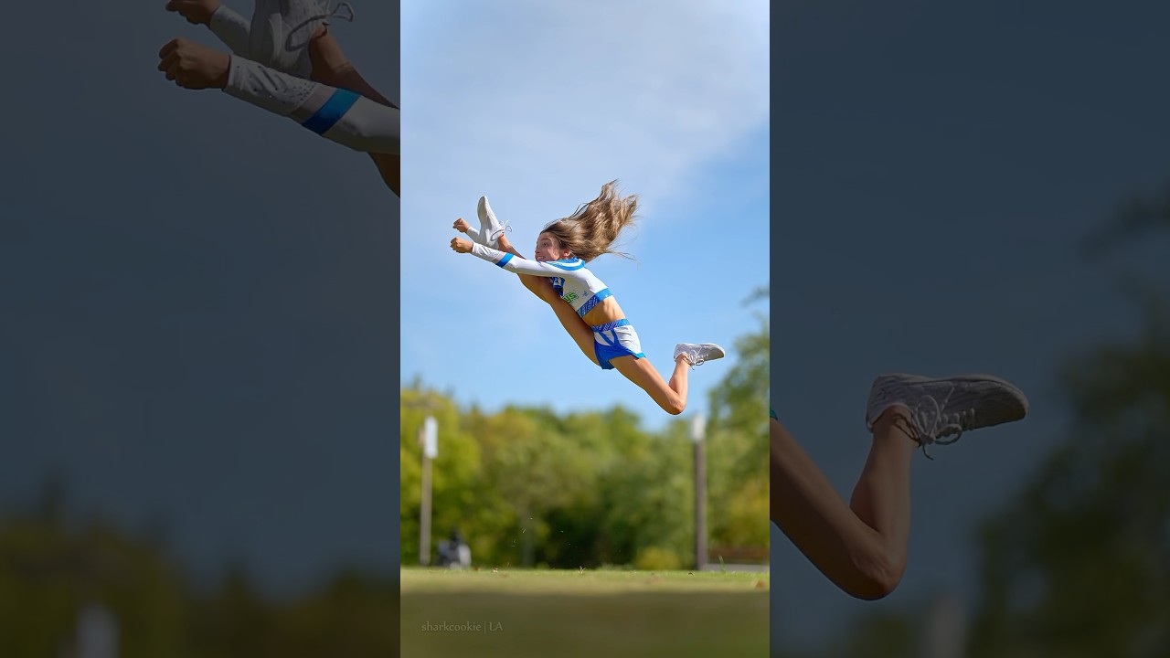 Cheerleader in Action at LACheer_Fitness 🥳