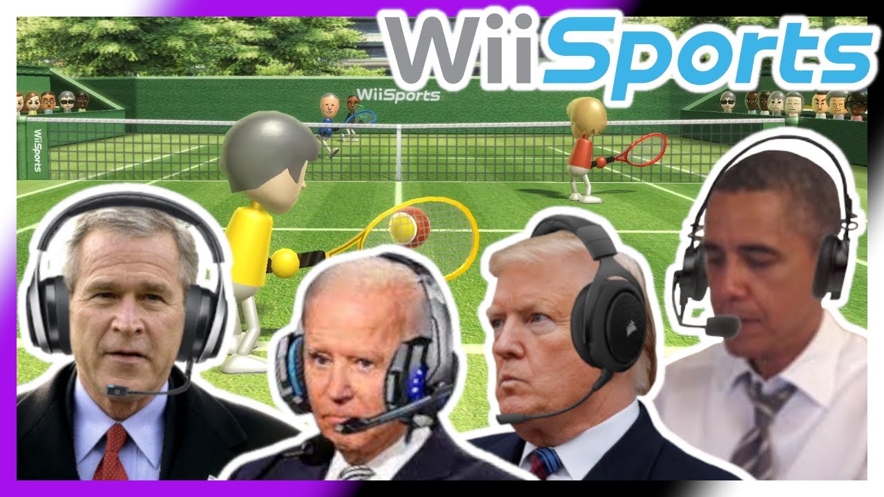 US Presidents Play Tennis in Wii Sports 🎾
