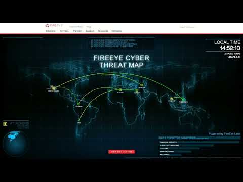 Fireeye Cyber Threat Map 🌐