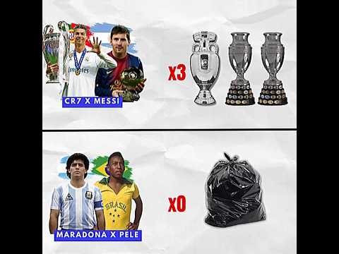 Ronaldo & Messi vs Maradona & Pelé – Trophy Comparison