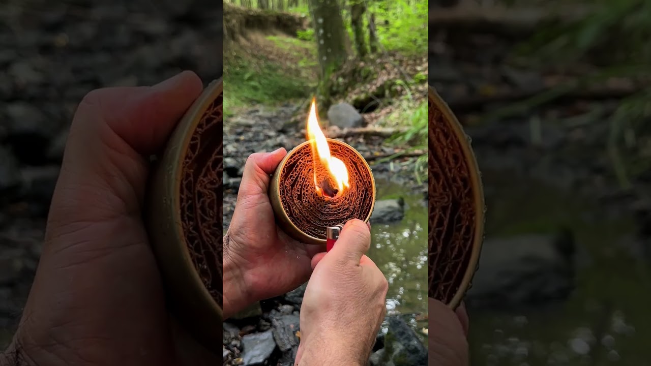 Build Your Own Waterproof & Windproof Emergency Survival Burner π₯