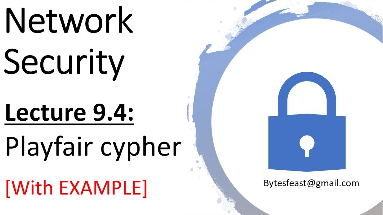 Playfair Cipher Encryption and Decryption Example in Hindi Urdu for Beginners - Network Security Lecture 9.4