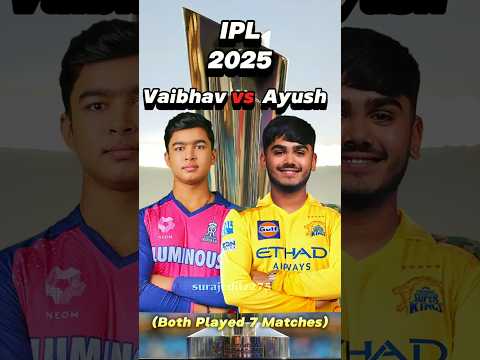 Vaibhav Suryavanshi vs Ayush Mhatre in IPL 2025 ⚡