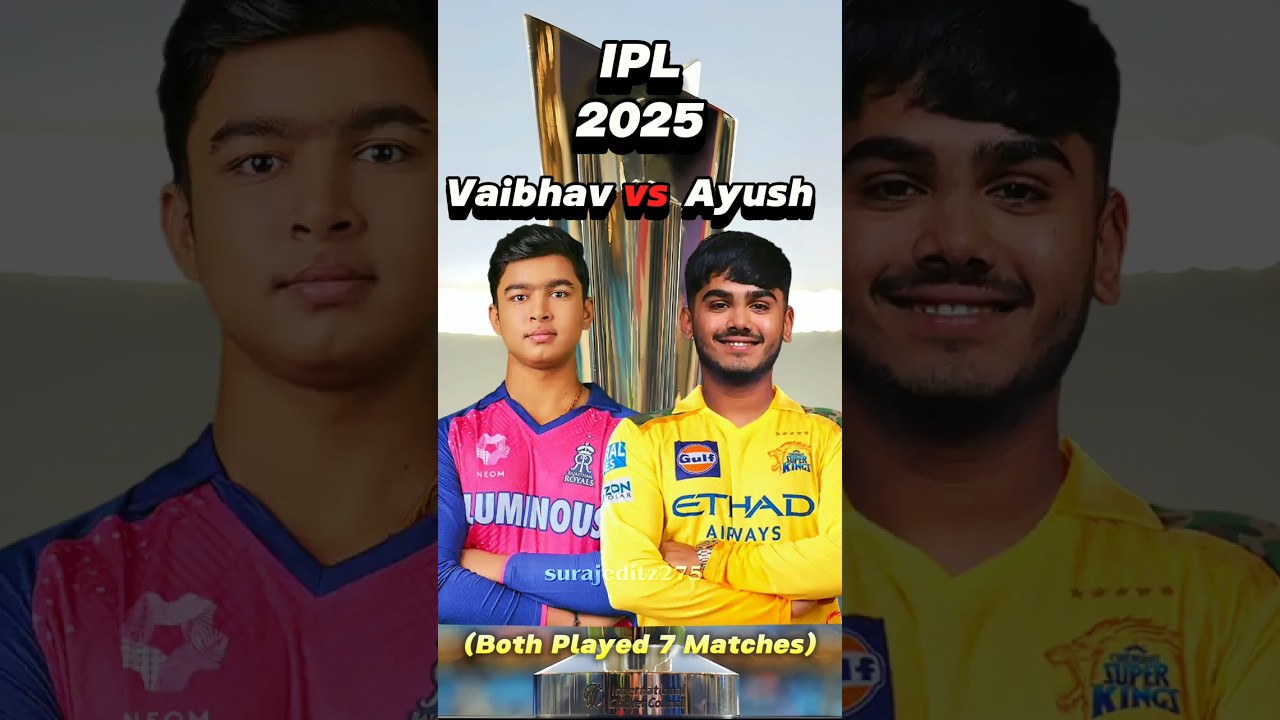 Vaibhav Suryavanshi vs Ayush Mhatre in IPL 2025