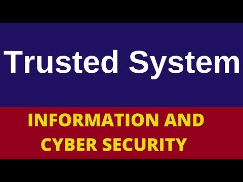 Trusted System:Trusted System in network security| cryptography and network security| ICS|CNS |Hindi
