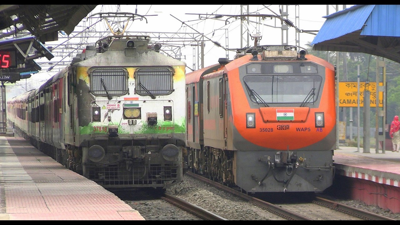 WAP-7 vs Amrit Bharat: 130 Kmph Express Comparison 🚄