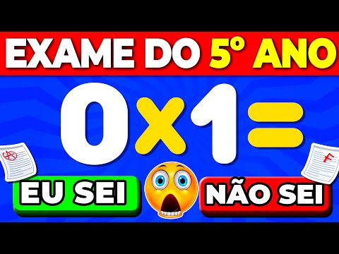 Multiplicação e Divisão! ➗✖️65 Perguntas 🤓📚 Quiz de Matemática..?