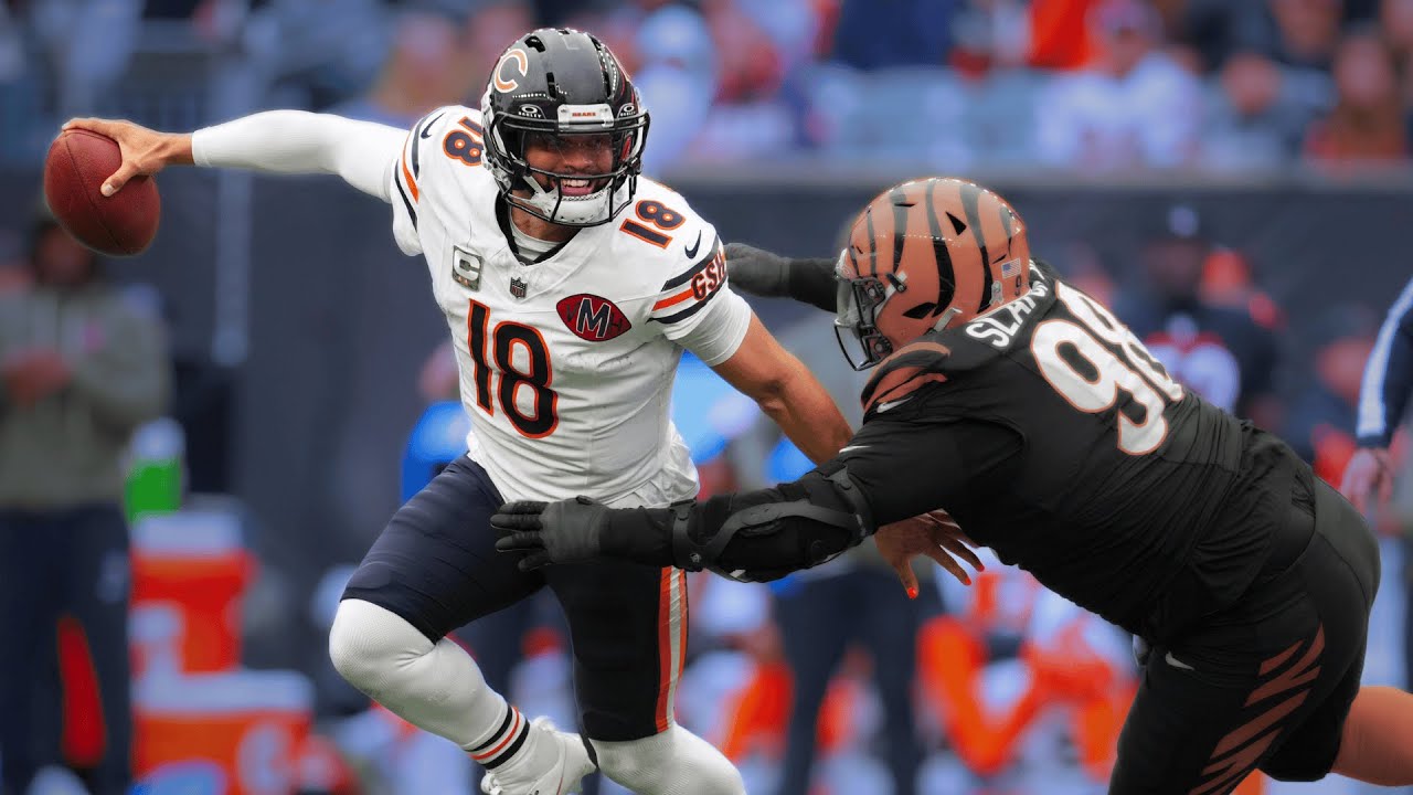 Caleb Williams Shines with 4 TDs in Epic Week 9 Performance vs. Bengals 🏈