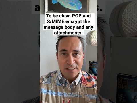 Do all email encryption methods encrypt a message header?