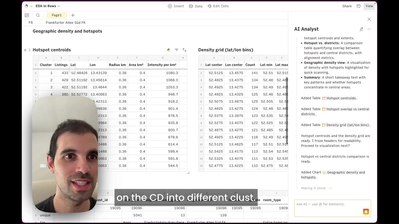 Revolutionize Your Data Analysis with Rows – AI-Powered EDA Demo 🚀