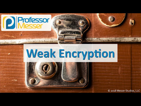 Weak Encryption - CompTIA Security+ SY0-501 - 6.1