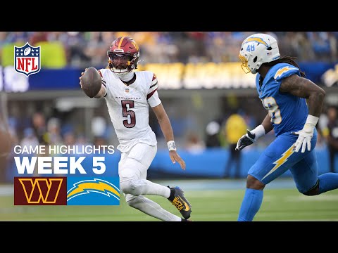Washington Commanders vs Los Angeles Chargers Game Highlights | 2025 NFL Season Week 5