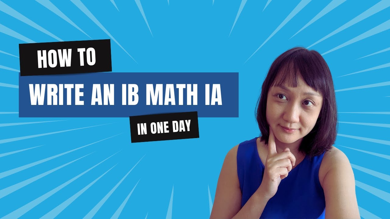 Master Your IB Math IA in Just One Day! 📝