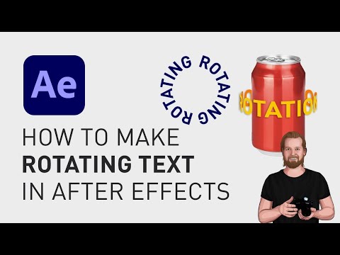 How to make rotating text in After Effects