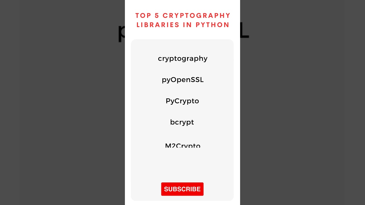 Top 5 Python Cryptography Libraries for Secure Coding 🔐