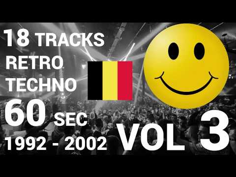 18 titres retro Techno en 60 secondes Vol 3