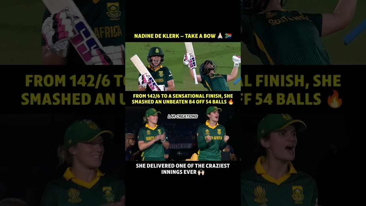 Nadine De Klerk Achieves Historic Victory for South Africa 🇿🇦