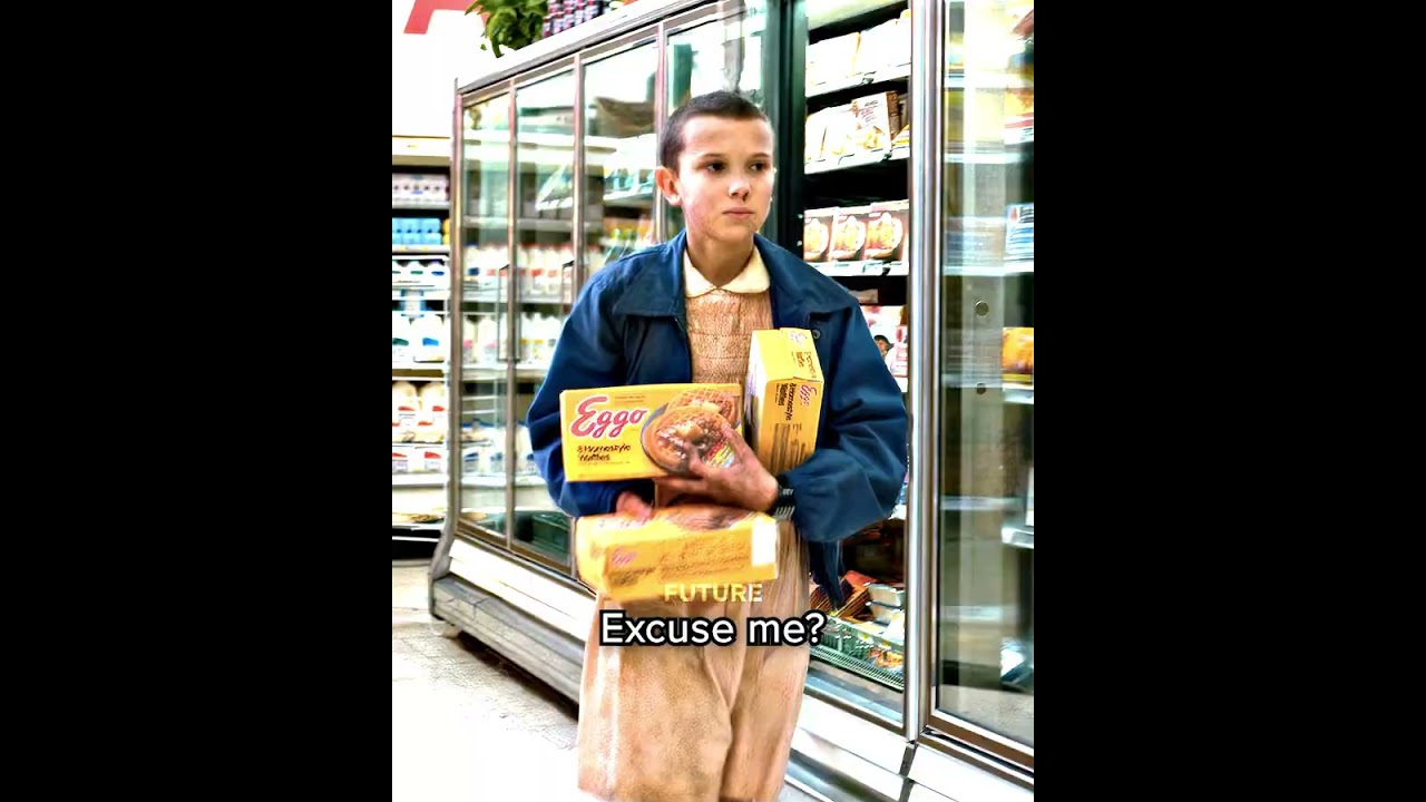 Eleven Steals Waffles 😂 | Stranger Things S1.E6 | #shorts