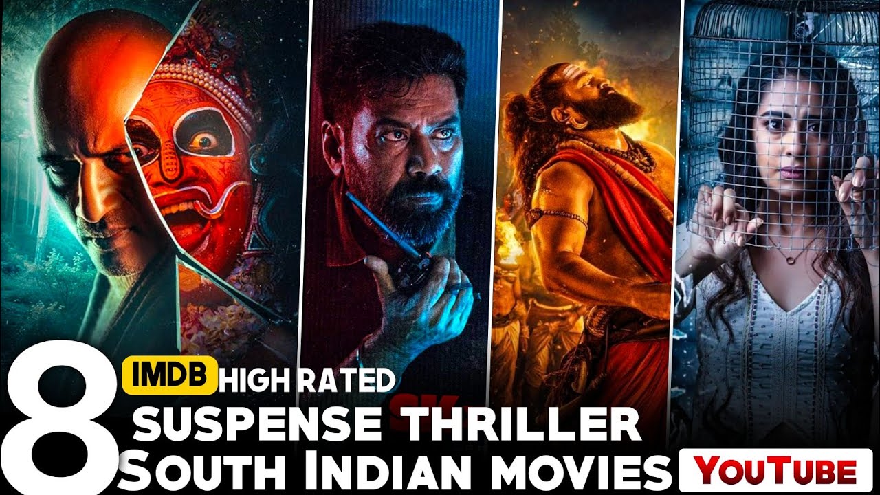 Top 8 New South Indian Suspense Thriller Movies in Hindi 2025 🎬