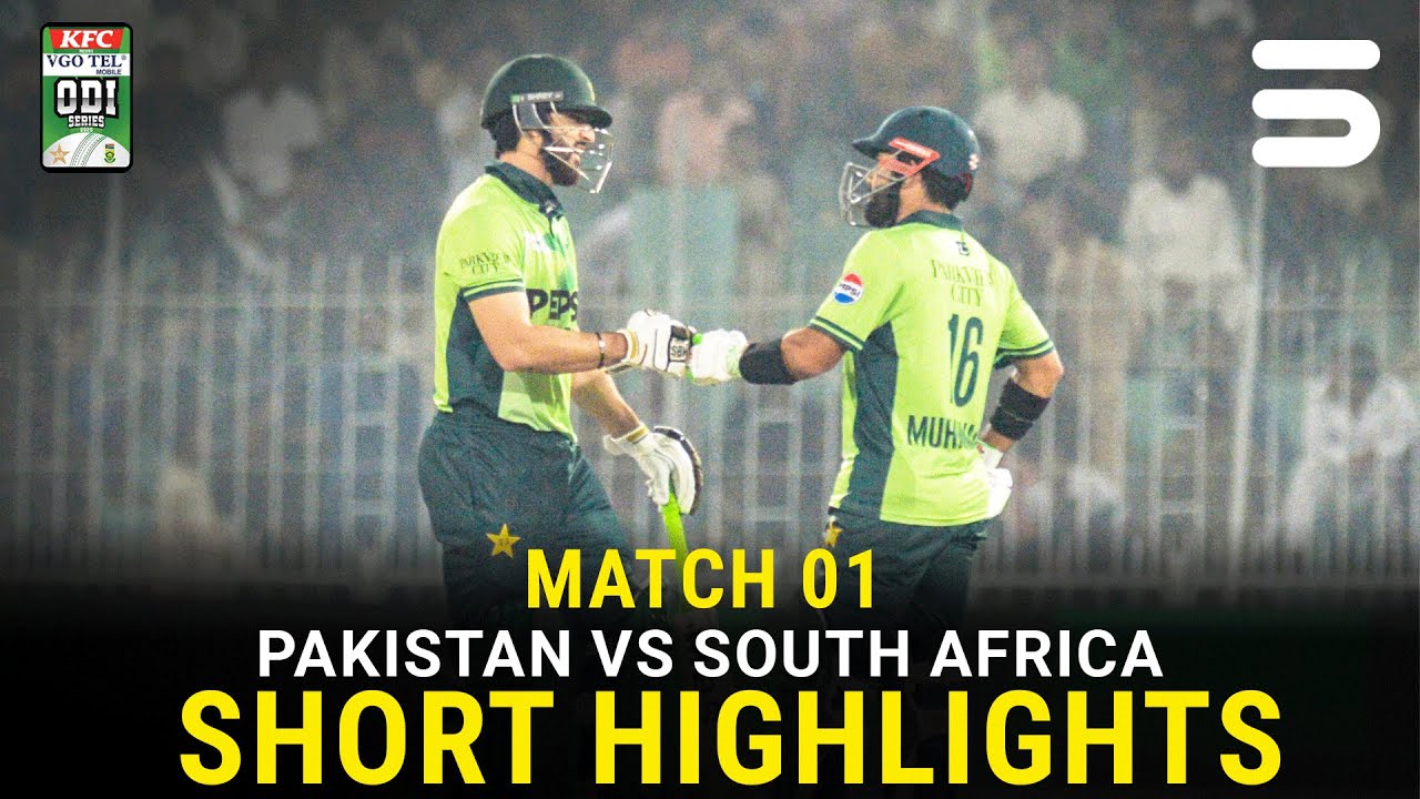 Pakistan vs South Africa 2025 ODI Series: Highlights of the 1st Match π