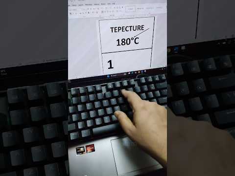 Degree symbol in ms word | #learning #computer #msword #typing #windows