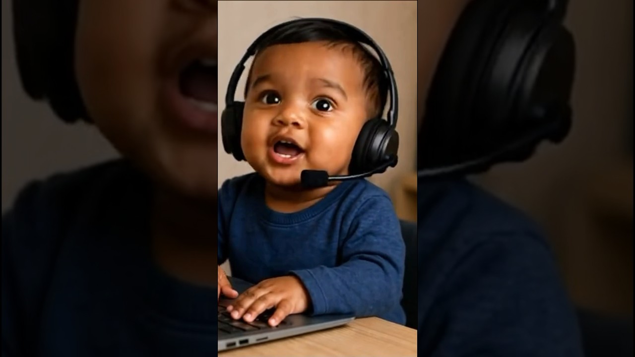 Hilarious AI Baby Clicks on My Computer 😂