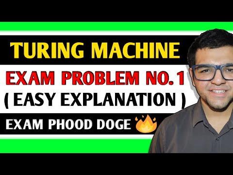Turing Machine Exam Problem No. 1 - Theoretical Computer Science (Hindi)