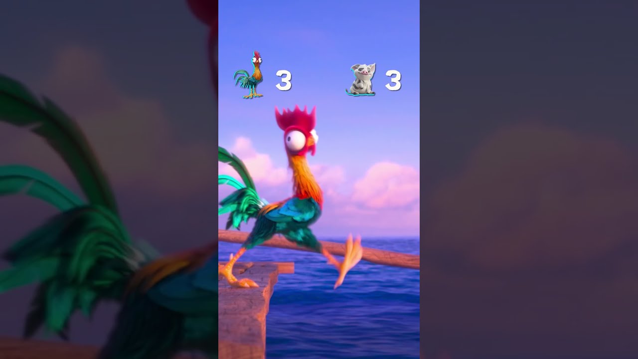 Heihei π vs. Pua π· in Moana 2 | Disney Kids