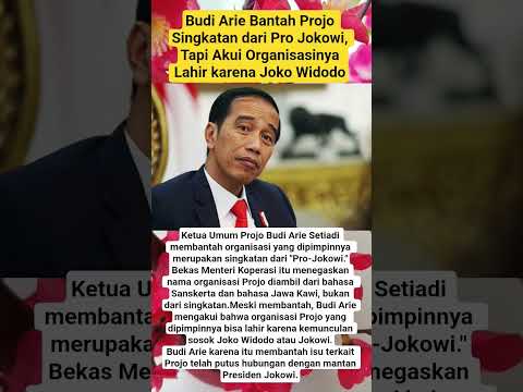 Budi Arie Bantah Projo Singkatan dari Pro Jokowi, Tapi Akui Organisasinya Lahir karena Joko Widodo