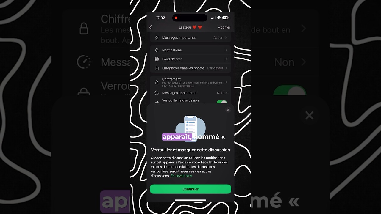 Astuce WhatsApp : cacher une conversation !