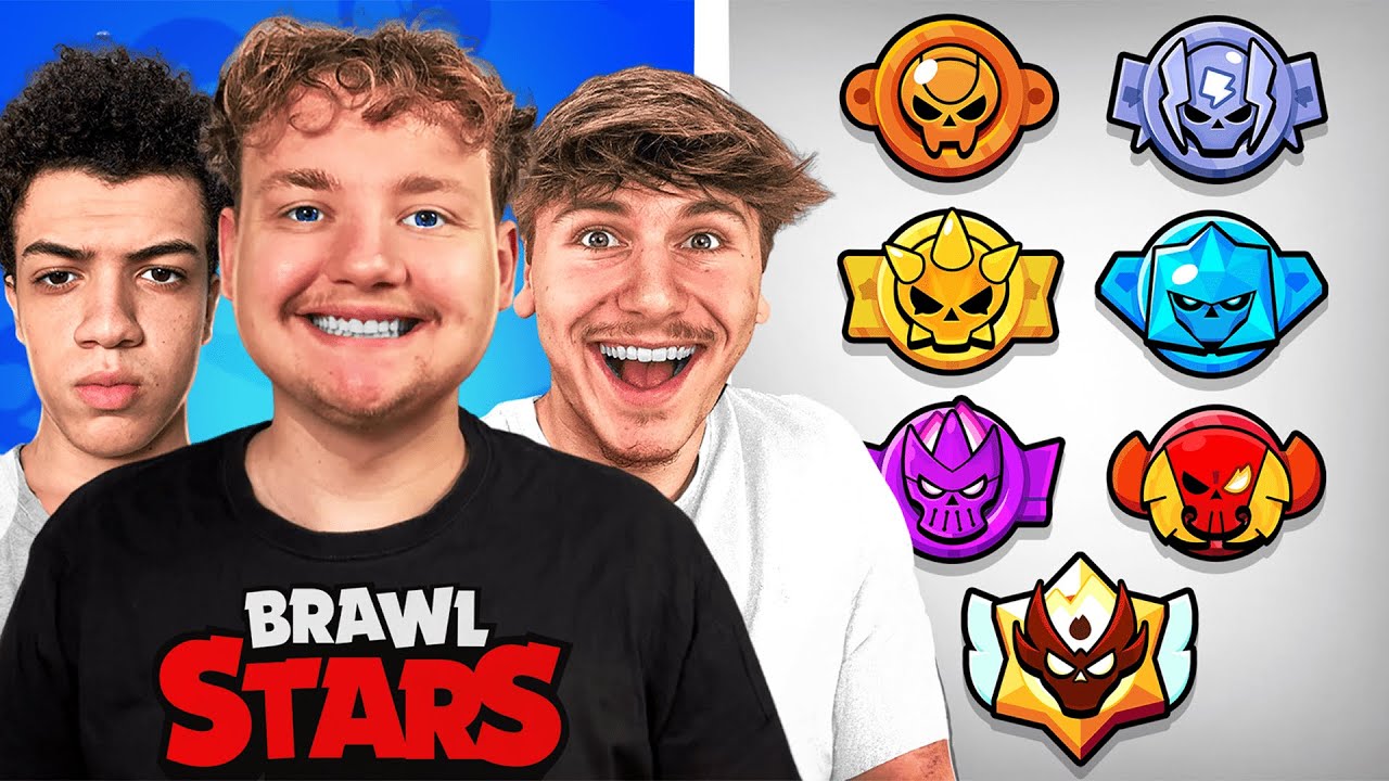 3 YouTubers vs. Tous les Rang de Brawl Stars : Qui Gagne le Plus ? 🎮