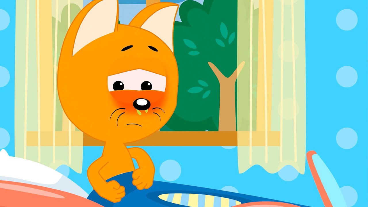 Котенок Котэ Заболел 🩺 Мультфильм для детей о лечении и профилактике простуды