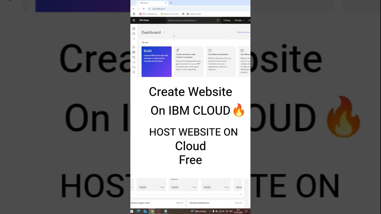Build Your Free Website on IBM Cloud Today! 🚀