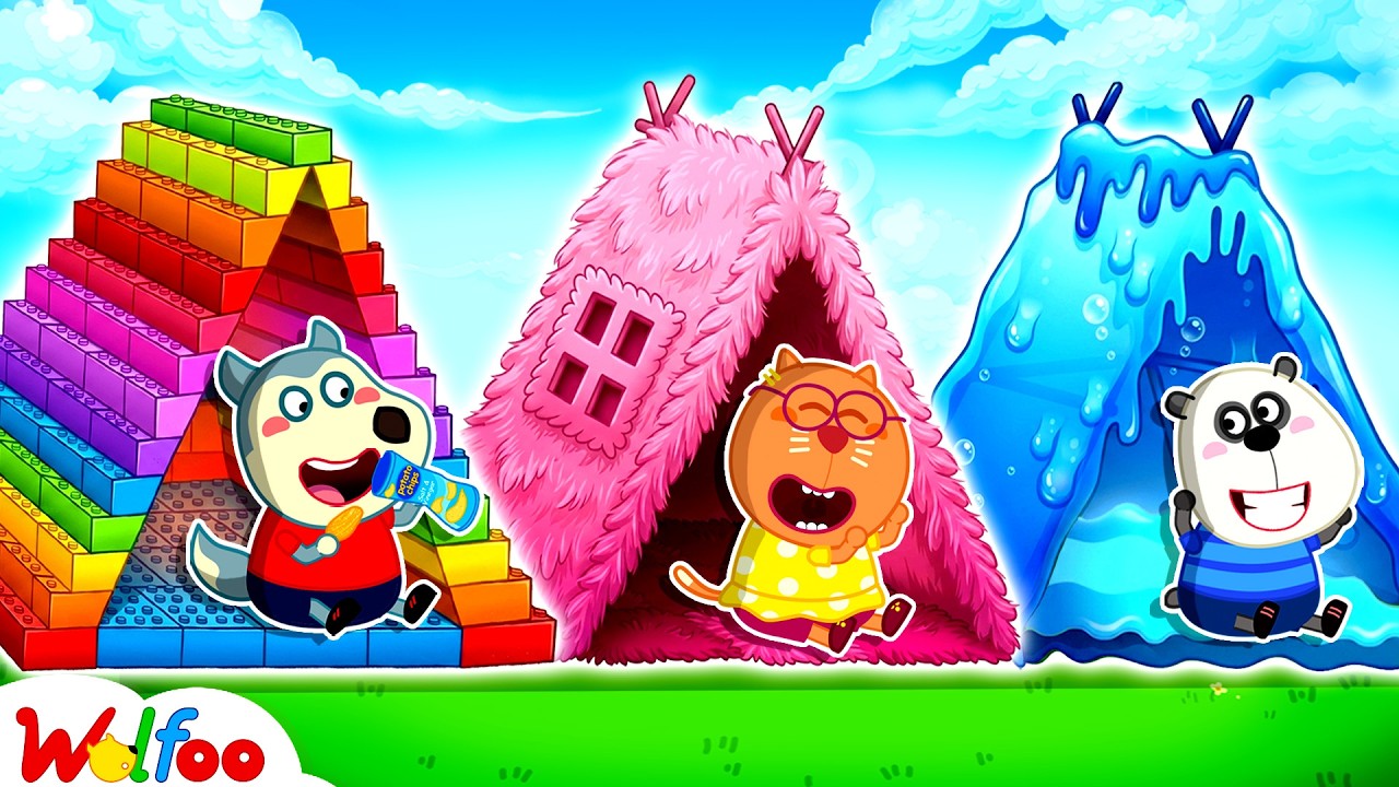 Wolfoo Builds a Giant Lego vs Slime Tent Challenge! | Sharing is Caring | Wolfoo Channel