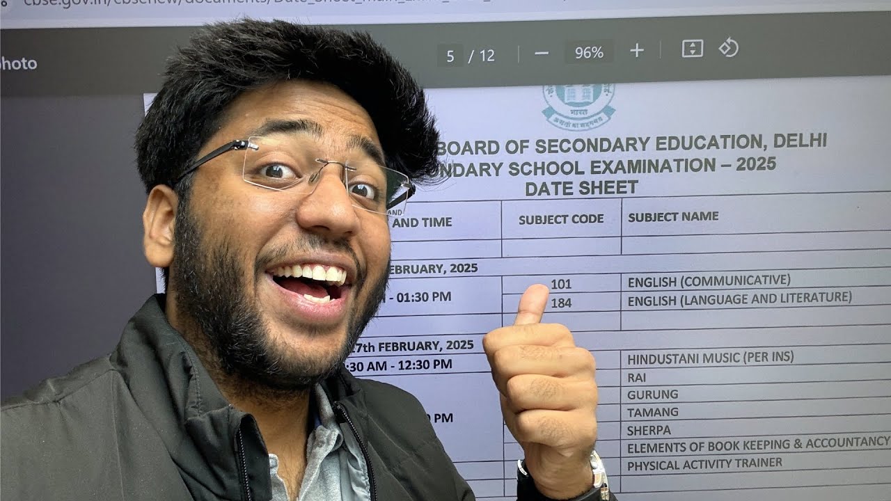 DATESHEET OUT 🔥 - Class 10th and 12th | CBSE Datesheet 2025