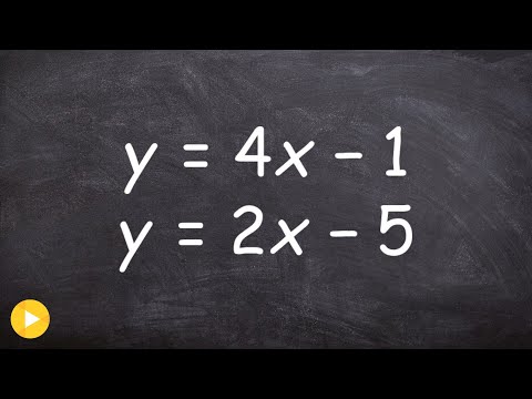 Solving a system of equations by substitution