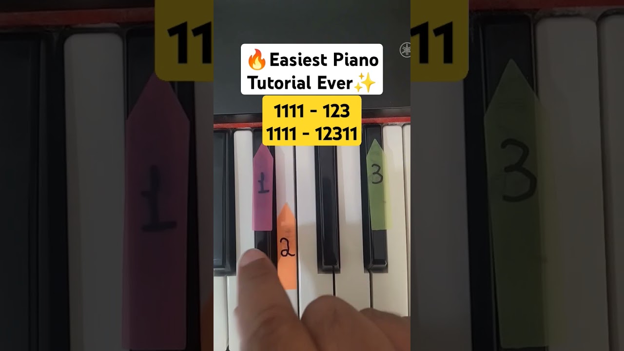 Simple Piano Tutorial for Beginners 🎹