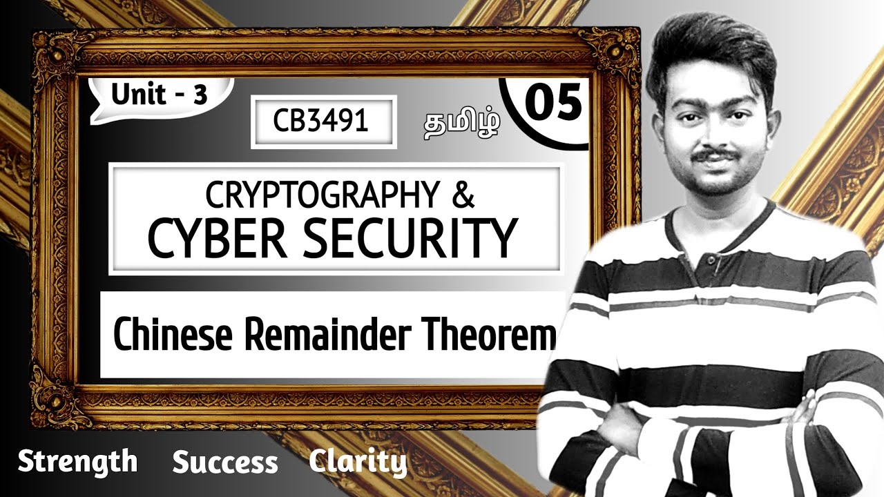 Chinese Remainder Theorem Explained in Tamil | Cryptography & Cyber Security | Unit 3