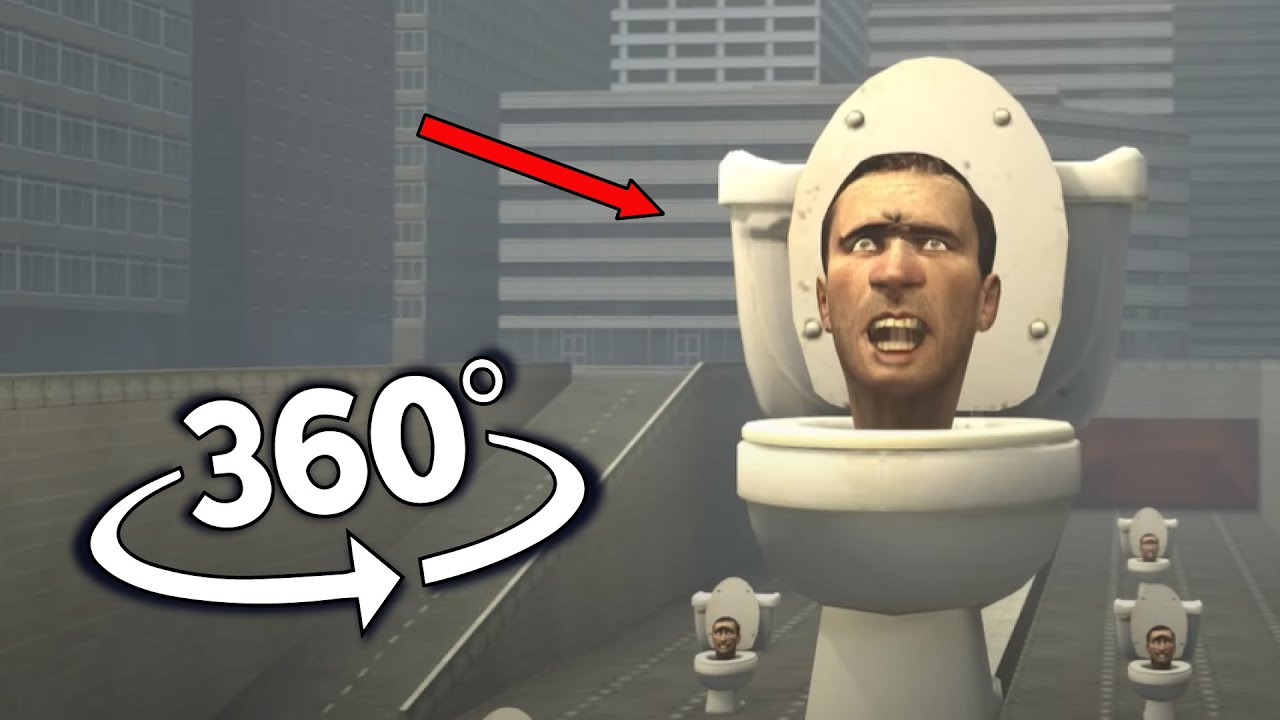 Skibidi Toilet Challenge in 360° 🌐