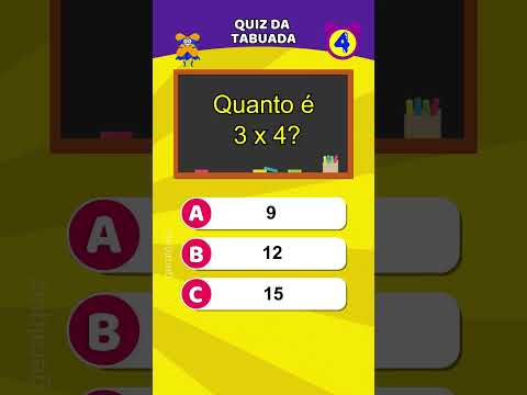 Quiz da tabuada - Teste seu conhecimento de multiplicação #quiz #tabuada