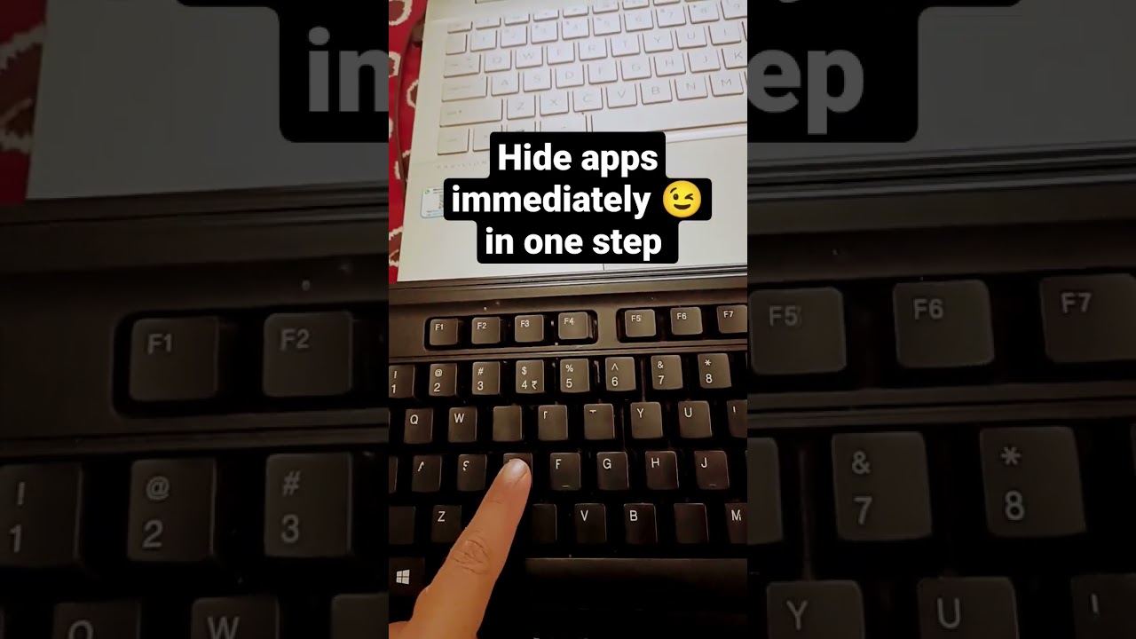 Quick Shortcut to Hide Apps on Your Laptop/PC! π