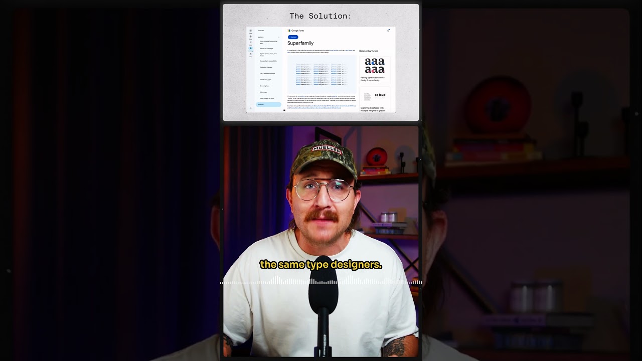 Easy Font Pairing with Superfamilies 🧠