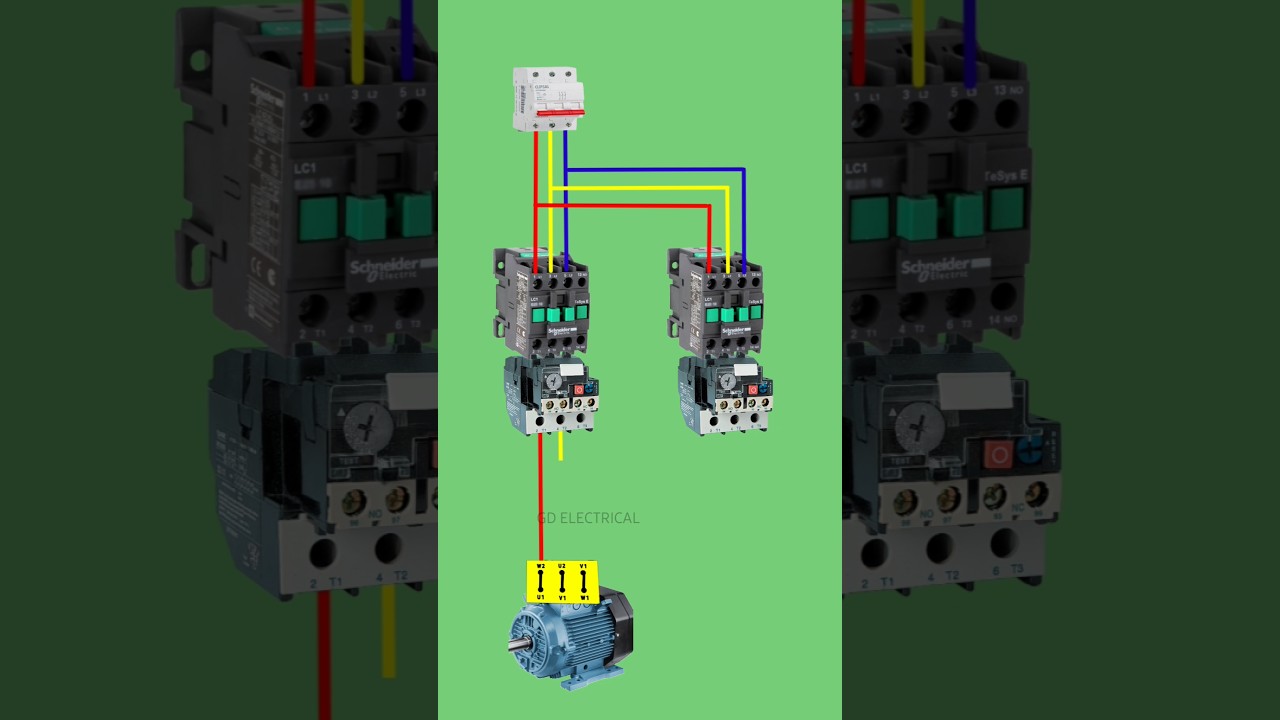 Forward & Reverse Motor Control Circuit Diagram