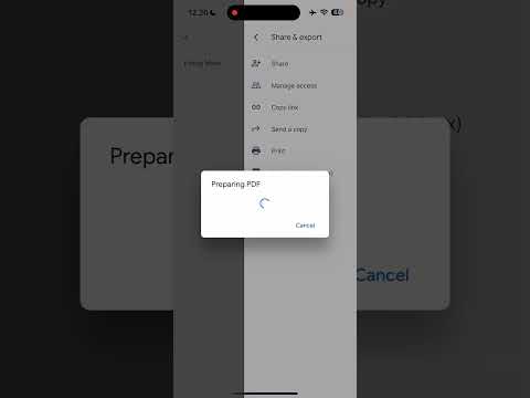 How to convert file to PDF on Google Docs Mobile #android #tutorial #deletion