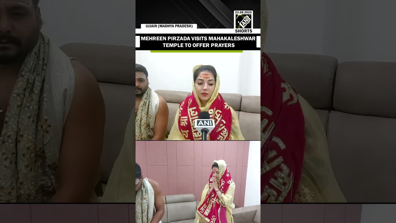 Mehreen Pirzada Spends Spiritual Day at Ujjain’s Sacred Mahakaleshwar Temple 🙏